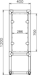 パイプ径Φ38、H1200 仕様