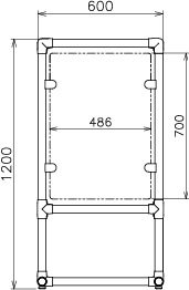パイプ径Φ38、H1200 仕様