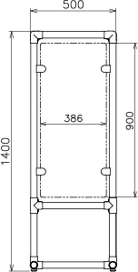 パイプ径Φ38、H1400 仕様