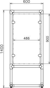 パイプ径Φ38、H1400 仕様