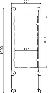 パイプ径Φ42.7、H1650 仕様